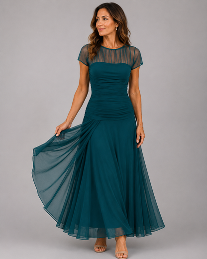 Belisama - Flowing Dress - Navy Blue