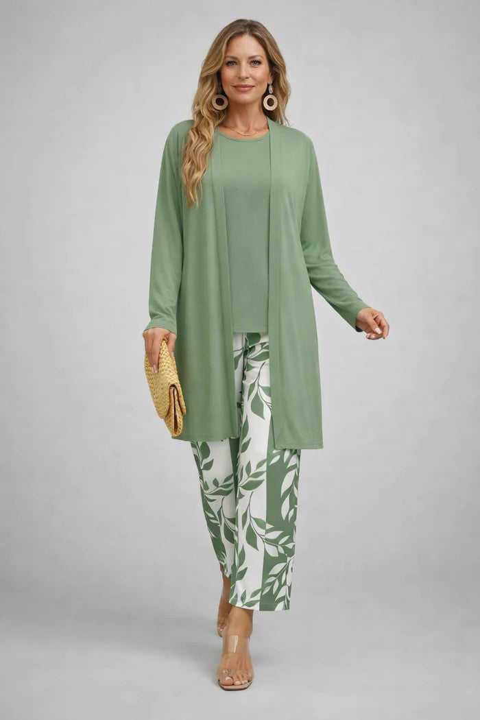 Joanna - Lightweight Three-Piece Set - Green