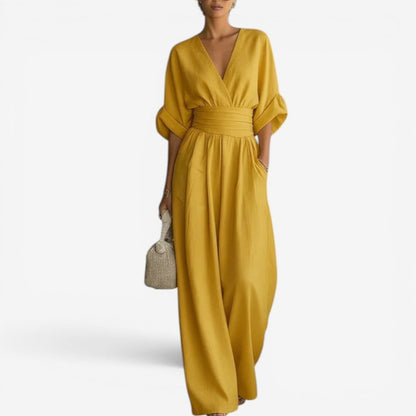 Olyara - Tailored Jumpsuit - Light Blue