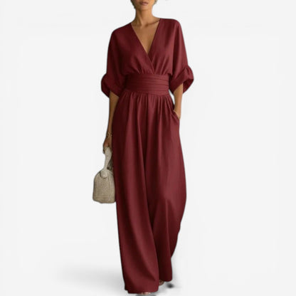 Olyara - Tailored Jumpsuit - Light Blue