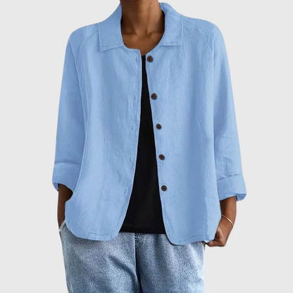 Rilayne - Soft-Touch Lightweight Top - Light Blue