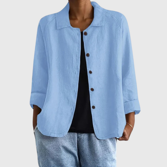 Rilayne - Soft-Touch Lightweight Top - Light Blue