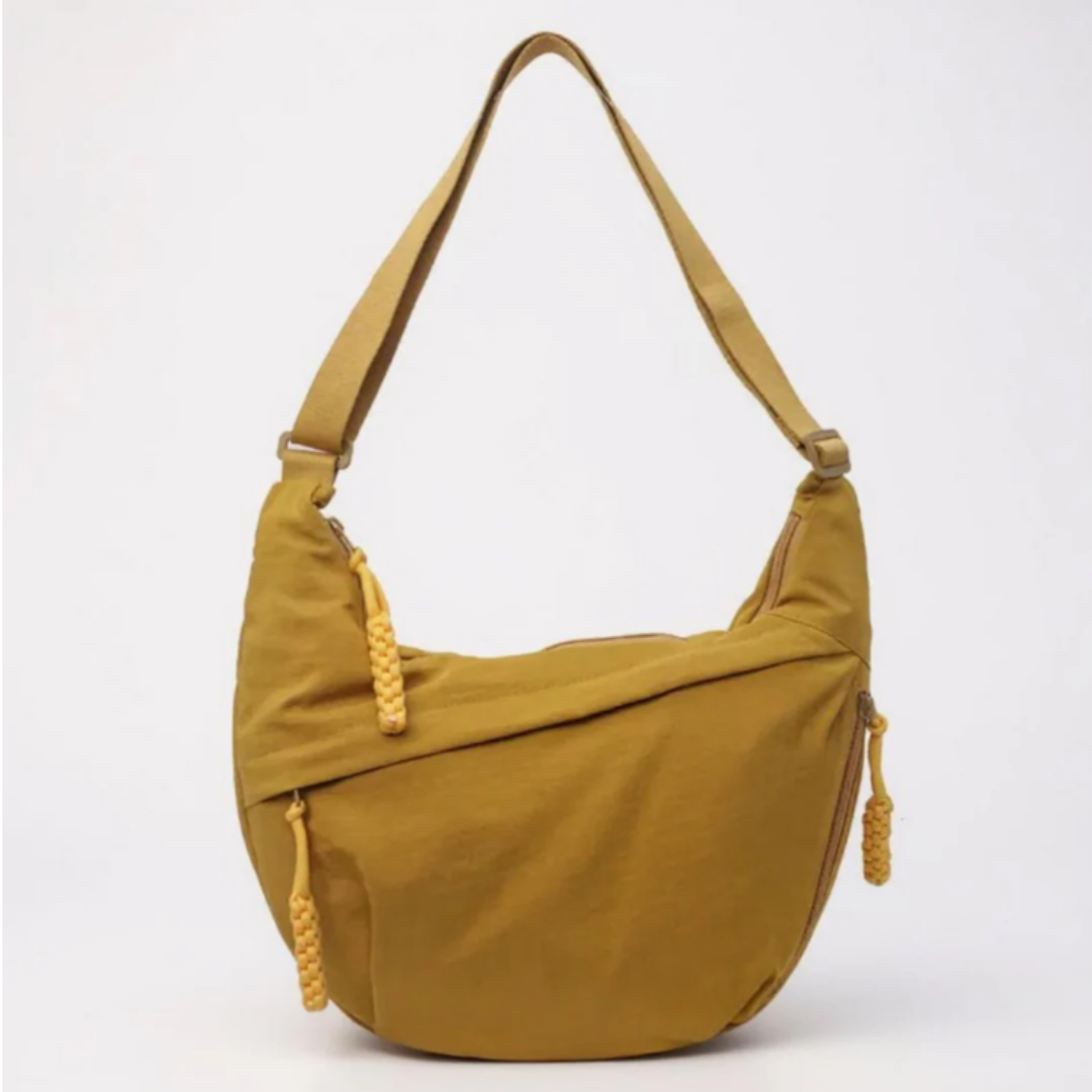 Annelia - Sleek Shoulder Bag - Cream Blue