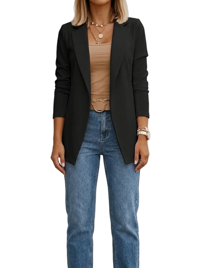 Parina - Wrinkle-Resistant Blazer - Black