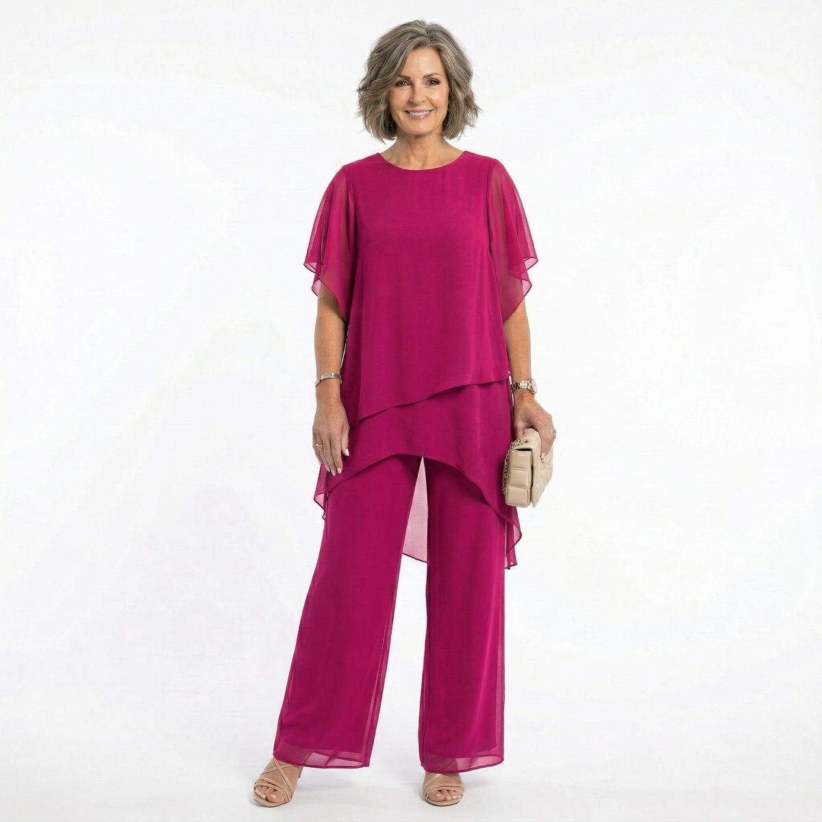 Thessalie - Fluid Evening Jumpsuit - Dark Blue