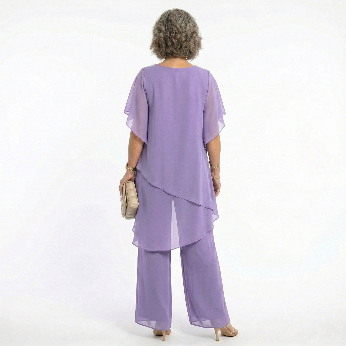 Thessalie - Fluid Evening Jumpsuit - Pink