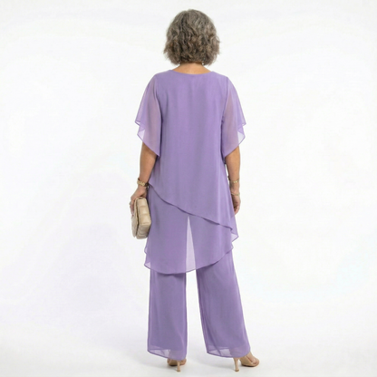 Thessalie - Fluid Evening Jumpsuit - Pink