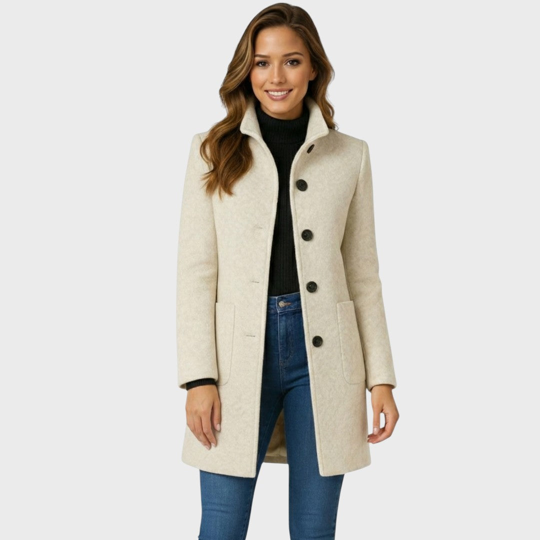 Avarin - Tailored Mid Coat - Grey