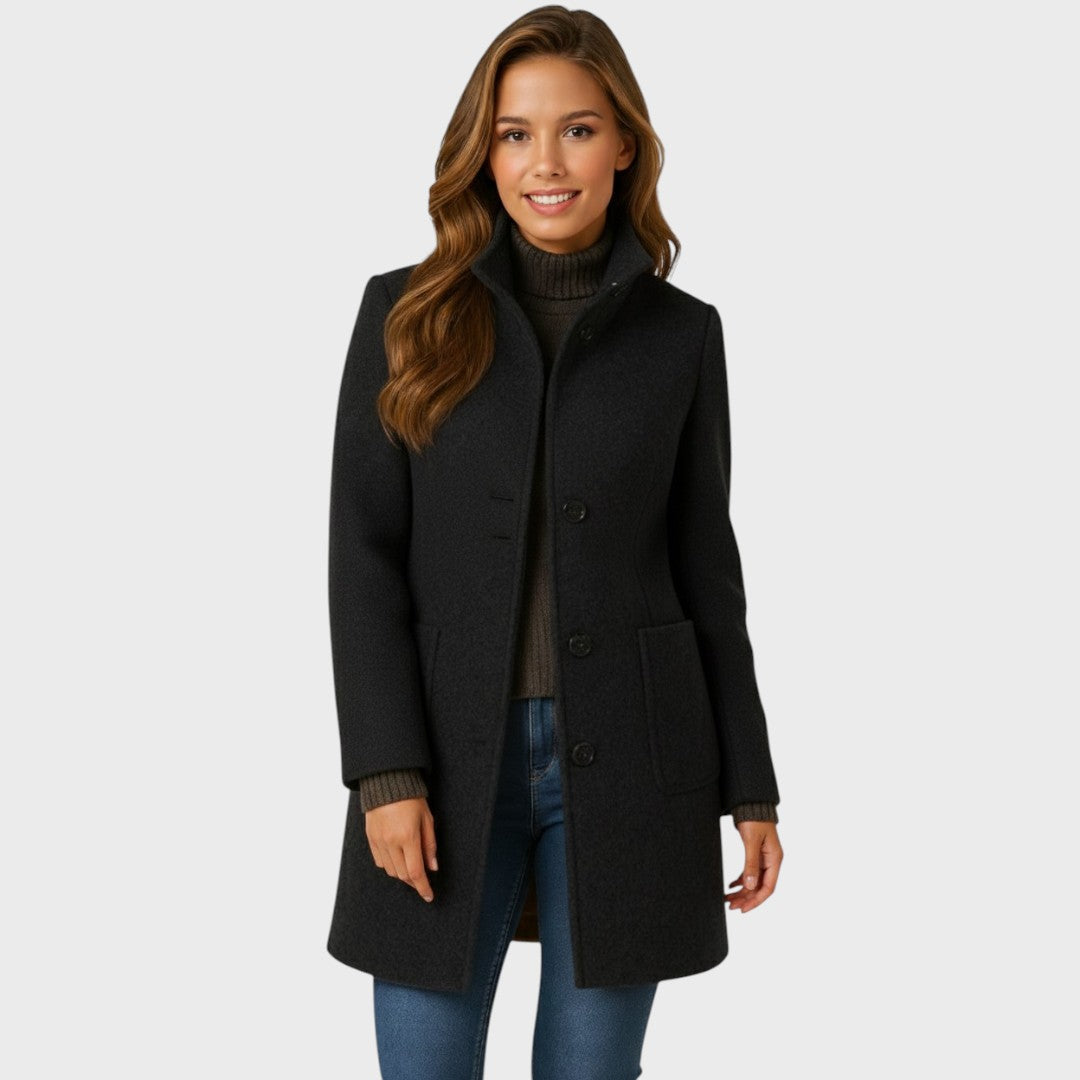 Avarin - Tailored Mid Coat - Khaki