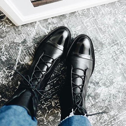 Urielle - Luxe High-Heeled Boots - Black