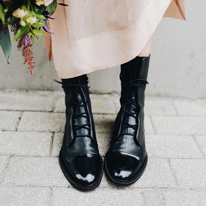 Urielle - Luxe High-Heeled Boots - Black
