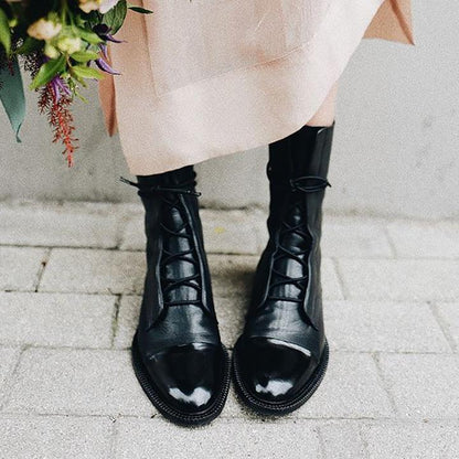 Urielle - Luxe High-Heeled Boots - Black