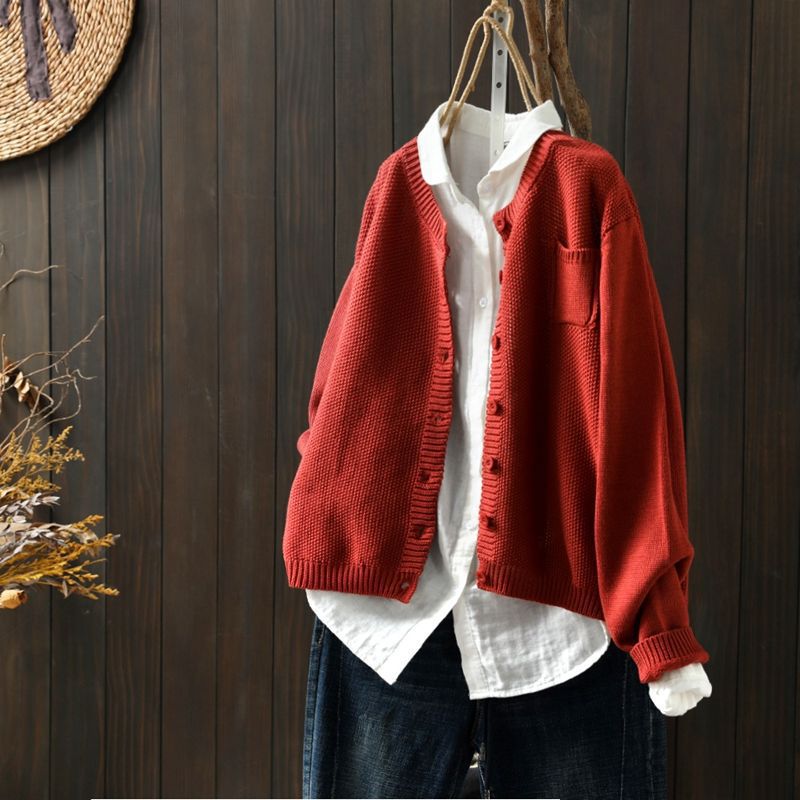 Noreah - Stylish Casual Cardigan - Earth Yellow