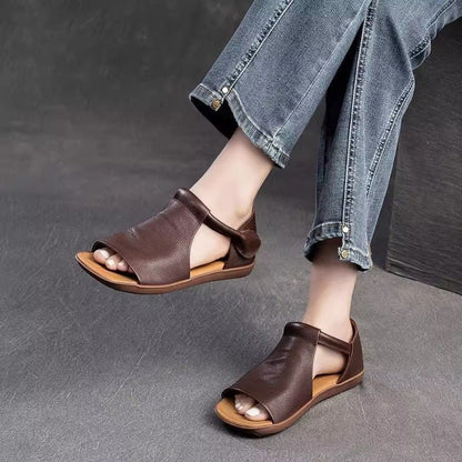 Fiorelle - Textured Open-Toe Sandals - Black