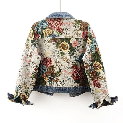 Serenin - Premium Cropped Jacket - Denim Blue