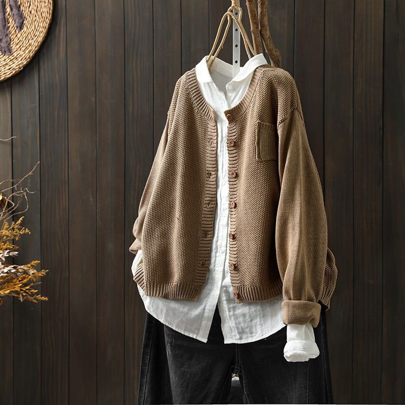 Noreah - Stylish Casual Cardigan - Earth Yellow
