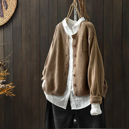 Noreah - Stylish Casual Cardigan - Earth Yellow