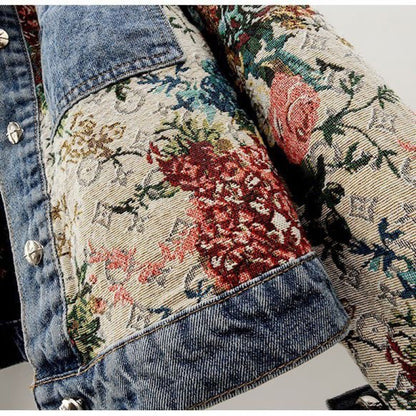 Serenin - Premium Cropped Jacket - Denim Blue