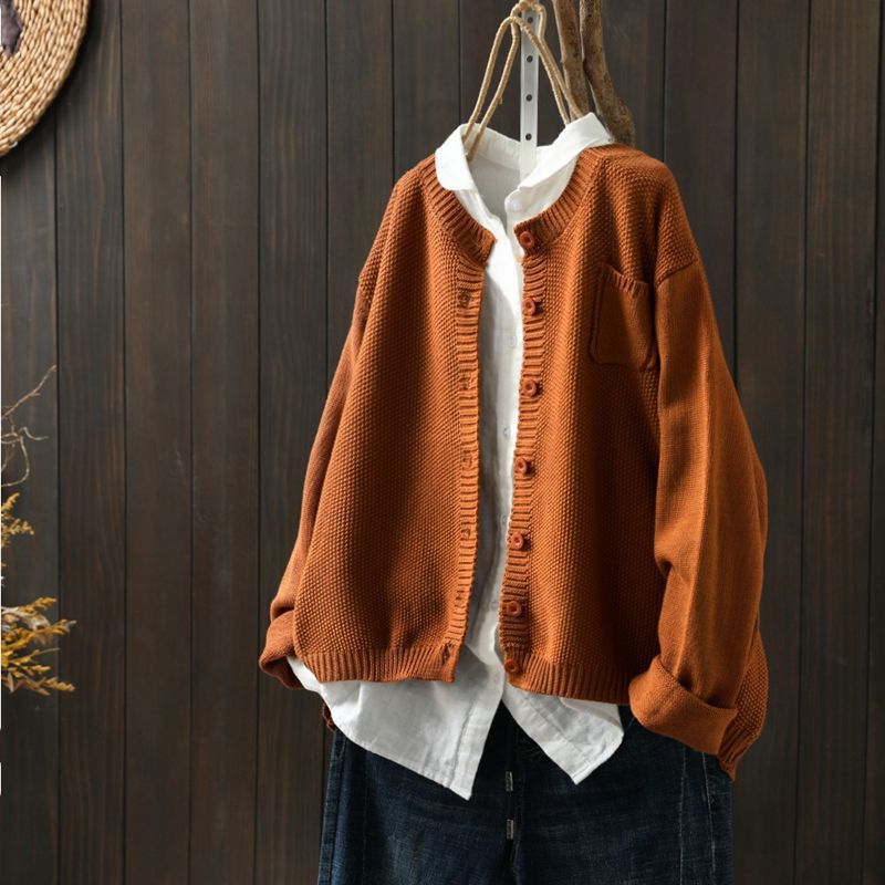 Noreah - Stylish Casual Cardigan - Red