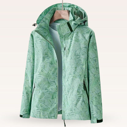 Isela - Breathable Water-Repellent Hooded Jacket - White