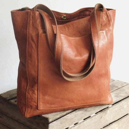 Selira - Structured Crossbody Bag - Light Brown