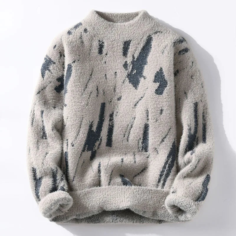 Zarevia - Soft-Touch Half Roll-Neck Sweater - White