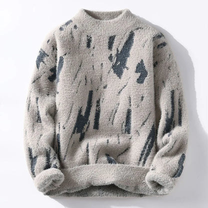 Zarevia - Soft-Touch Half Roll-Neck Sweater - White