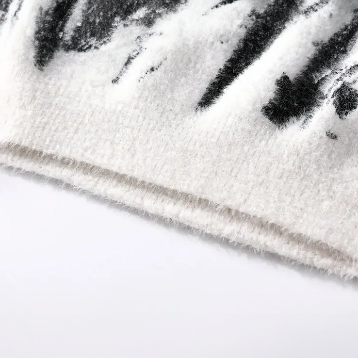 Zarevia - Soft-Touch Half Roll-Neck Sweater - White