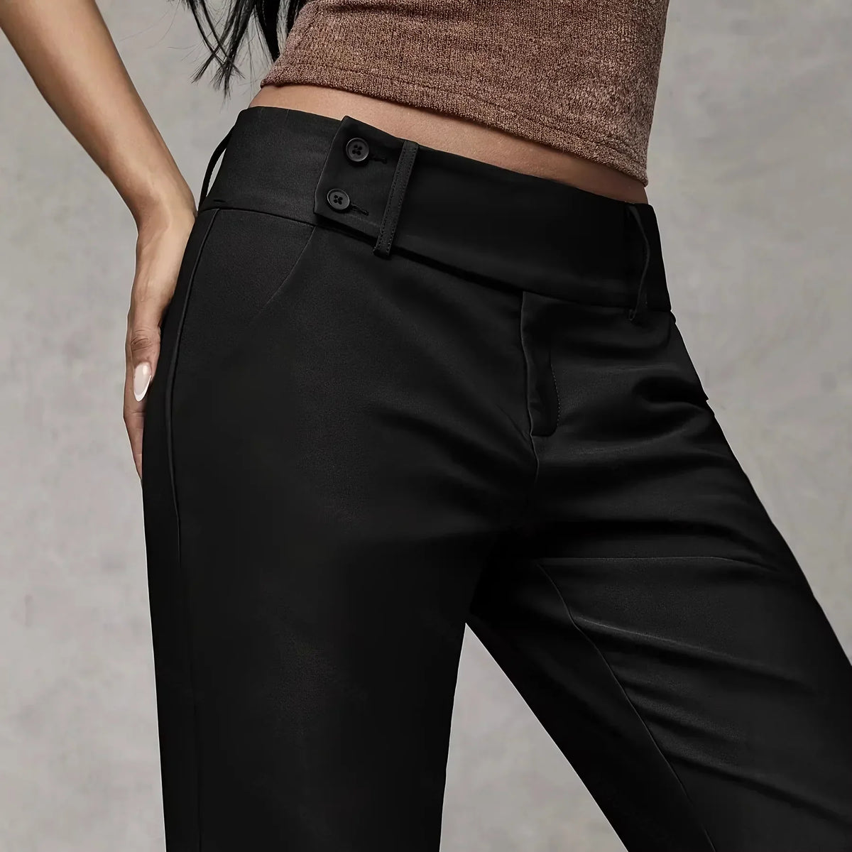 Heliora - Structured Tailored Trousers - White