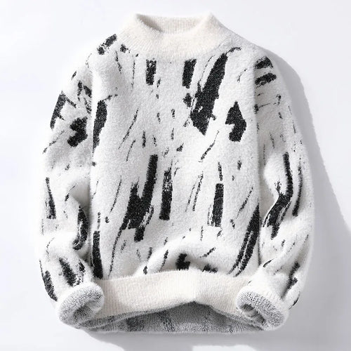 Zarevia - Soft-Touch Half Roll-Neck Sweater - White