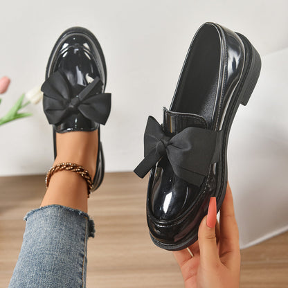 Wisterique - High-Gloss Platform Loafers - Brown