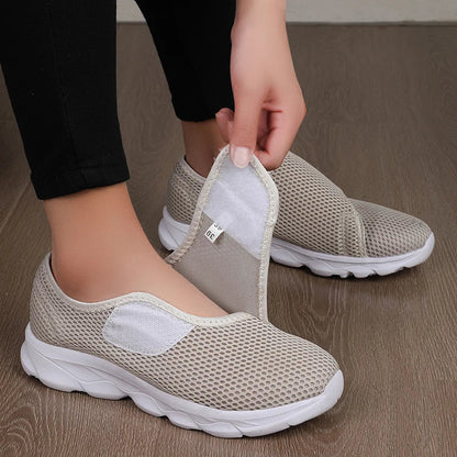 Eudora - Cushioned Comfort Walking Shoes - Blue