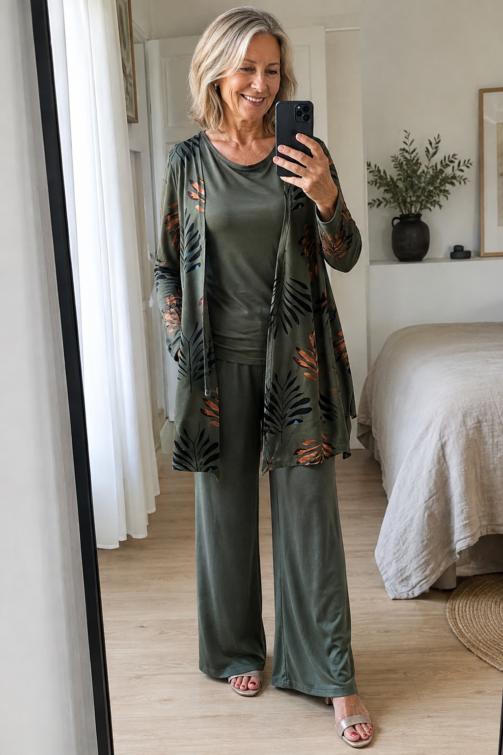 Joanna - Lightweight Three-Piece Set - Green