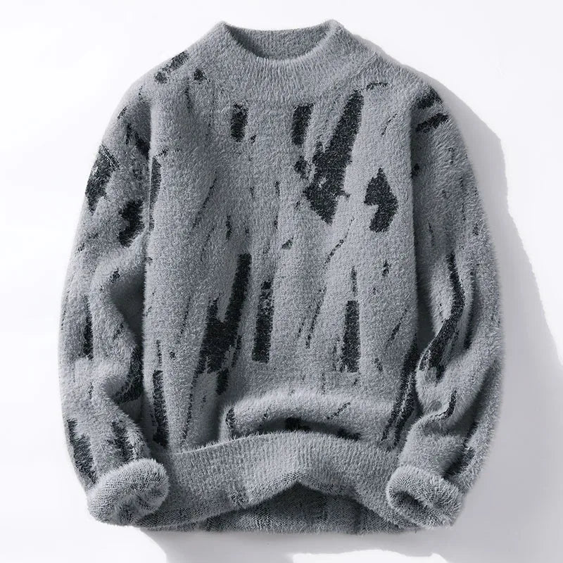 Zarevia - Soft-Touch Half Roll-Neck Sweater - Beige