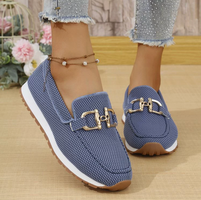 Lirina - Casual Slip-On Loafers - Blue
