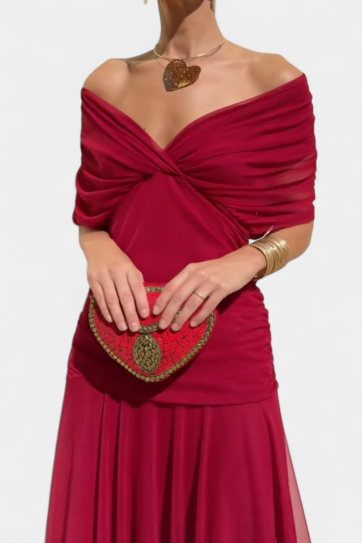 Odara - Ethereal Maxi Dress - Red