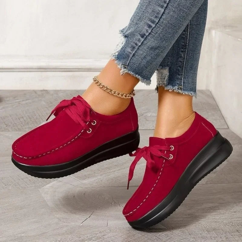 Amorelle - Cushioned Comfort Shoe - Brown