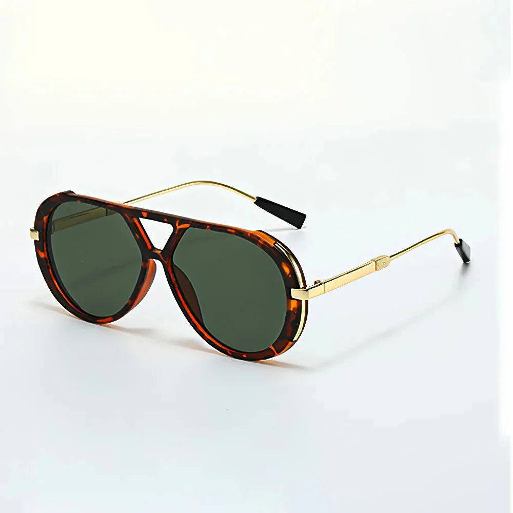 Cosette - Sleek Aviator Sunglasses - Blue