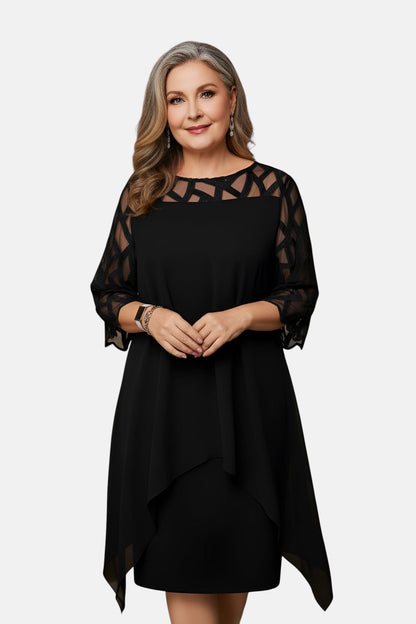 Amelia - Soft-Touch Midi Dress - Blue