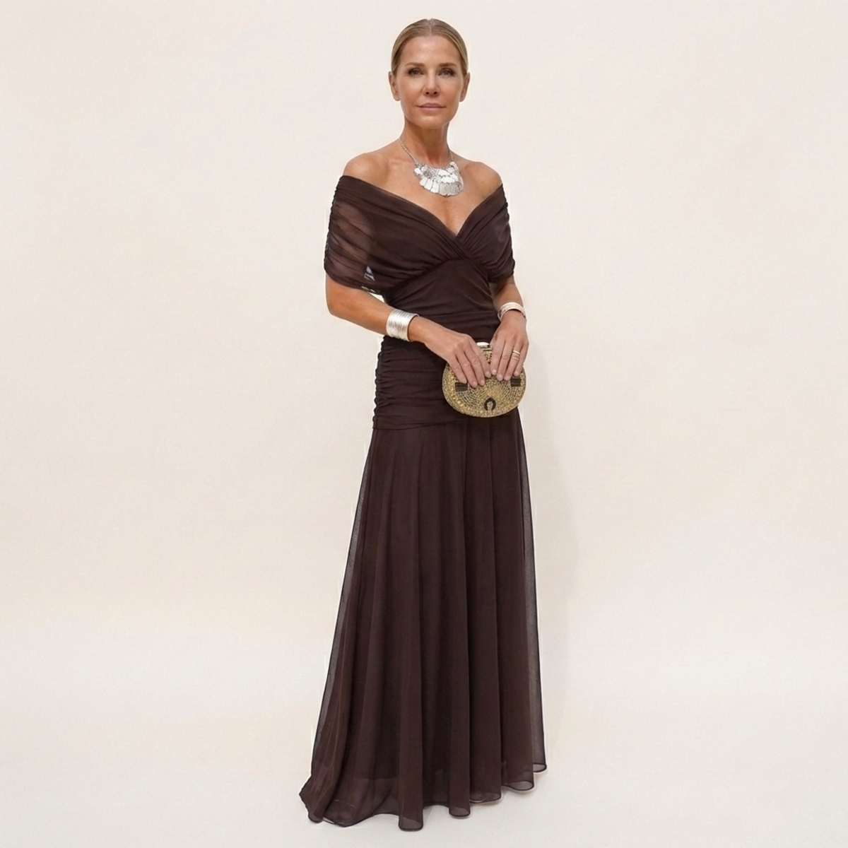 Odara - Ethereal Maxi Dress - Brown