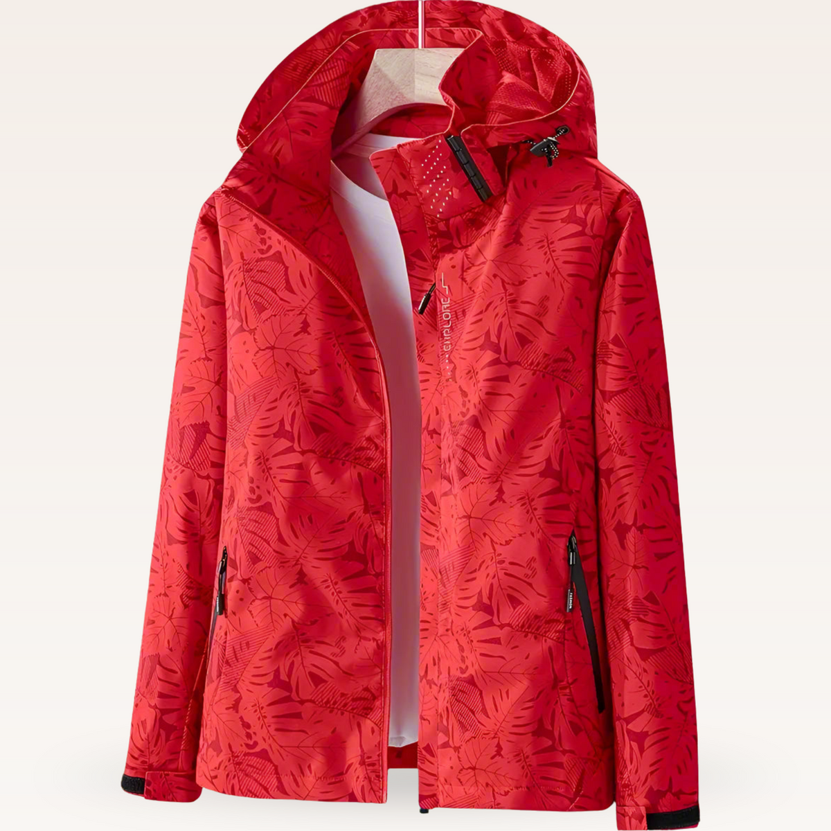 Isela - Breathable Water-Repellent Hooded Jacket - White