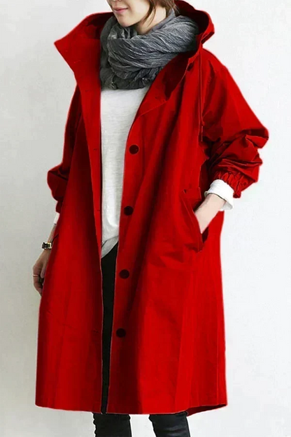 Lyonesse - Water-Resistant Oversized Trench Coat - Beige