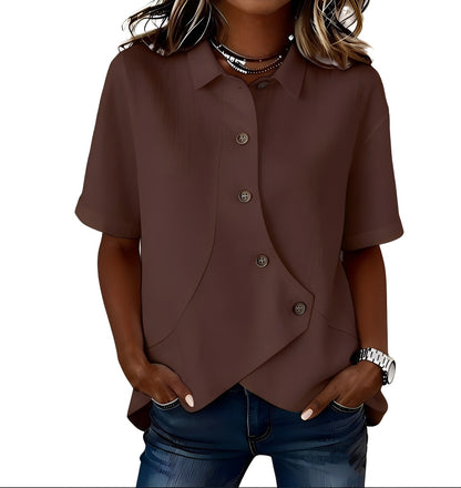 Lumina - Lightweight Linen Shirt - Khaki