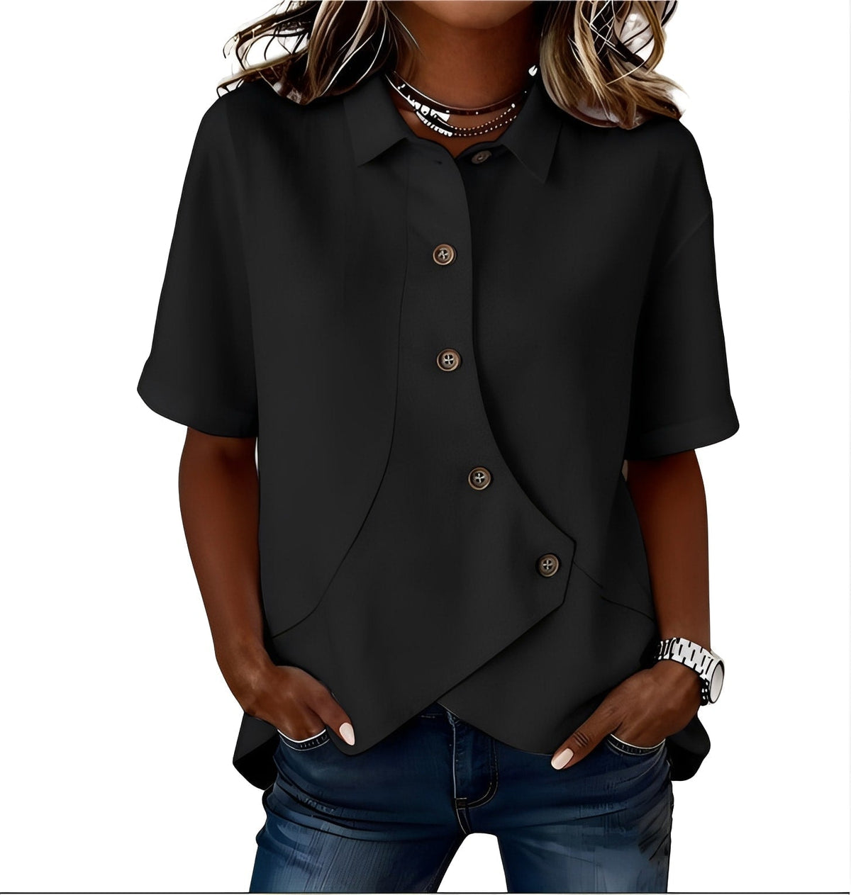 Lumina - Lightweight Linen Shirt - Khaki