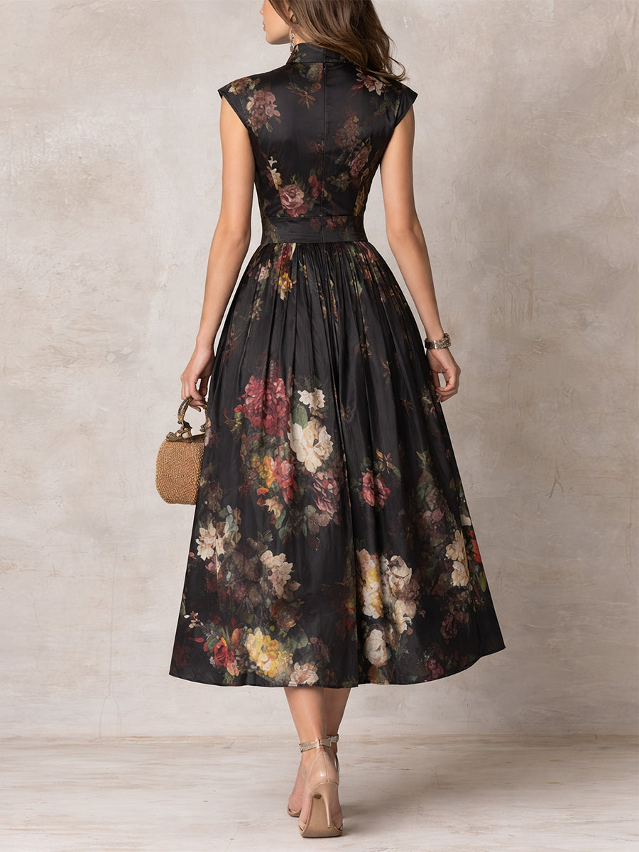 Ulyra - Luxe Pleated Midi Dress