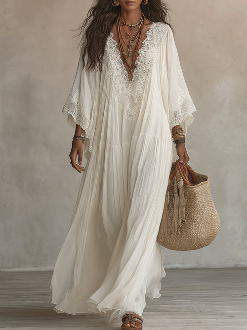 Annelis - Ethereal Maxi Dress - White