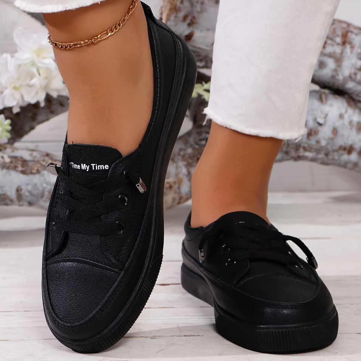 Jessamy - Comfort Lace-Up Shoes - White