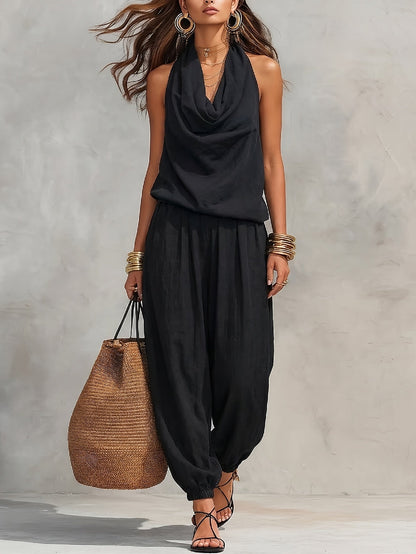 Florelle - Breezy Linen Set - Black