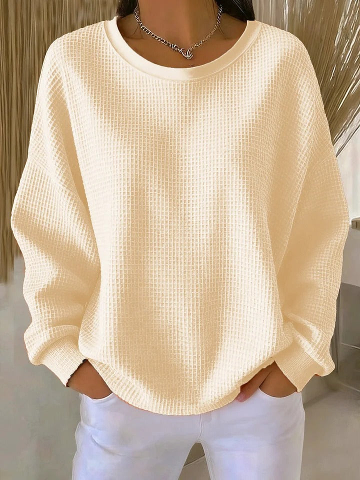 Olean - Soft-Touch Oversized Sweatshirt - Pink