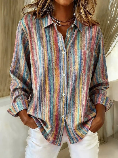 Olyssia - Button-Up Shirt - Colourful